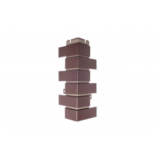 Наружный угол кирпич клинкерный (шоколад), 0,45 х 0,16м